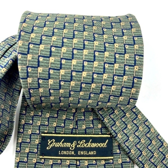 Graham & Lockwood 100% Silk Tie - Picture 4 of 5
